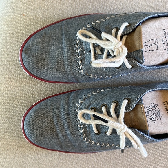 Keds Women’s Canvas Baseball Softball Stitch Sneakers Blue White Size 8 - Picture 5 of 10